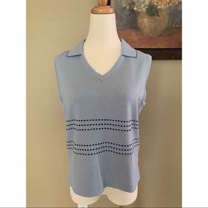 St. John Sport Golf Knit Sleeveless Top